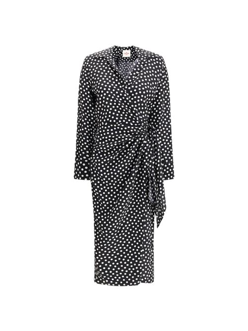 Abito Como in crêpe de chine Crida Milano | COMO CREPEBLACK/WHITE